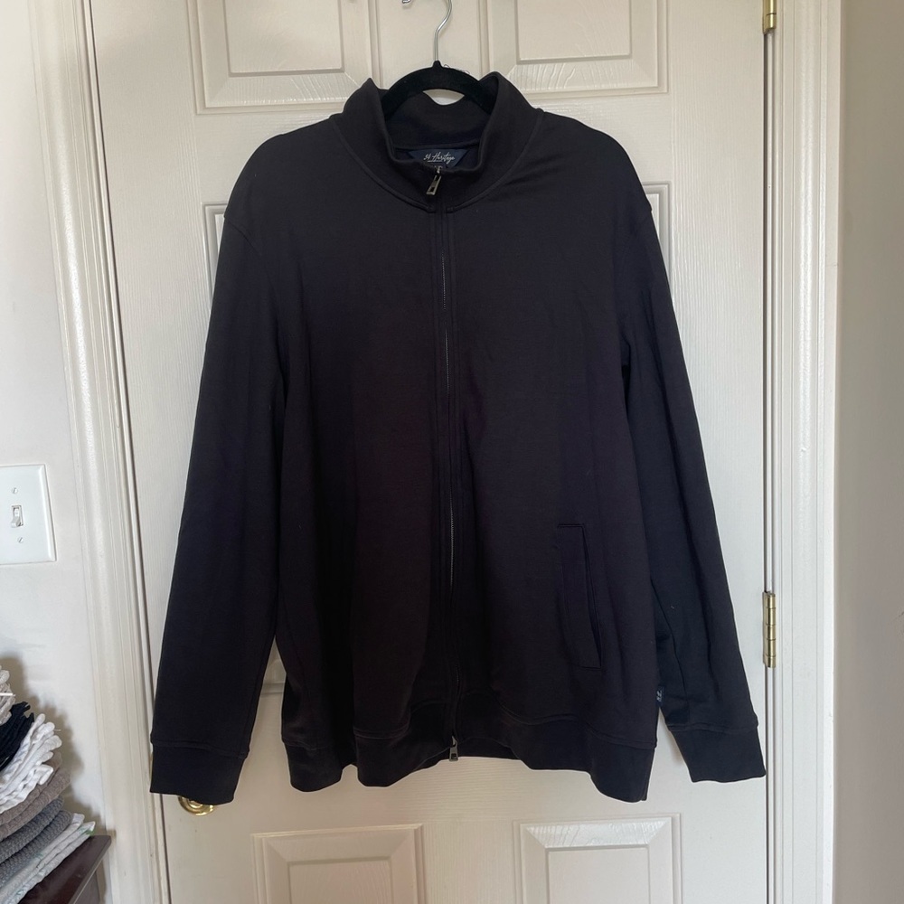 34 Heritage Lightweight Pima Cotton Zip Up Jacket | 2X